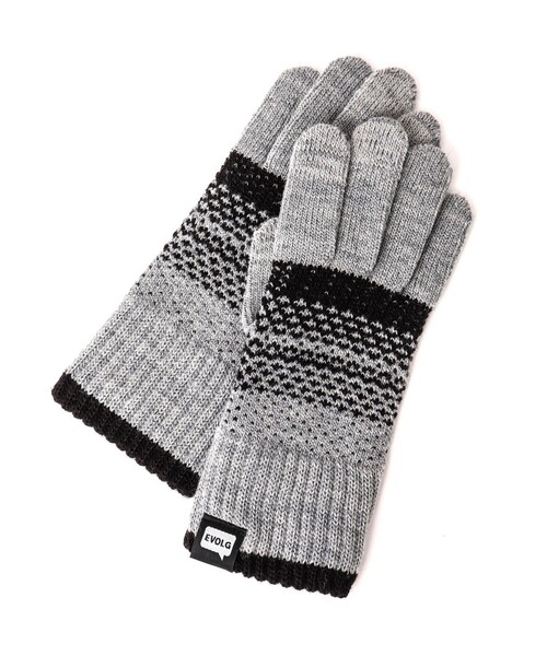 EVOLG（エヴォログ）の「【EVOLG/エヴォログ】LET2802 TIARA ニットグローブ（手袋・メンズ・ブルー系その他7/ブラック系その他3/ブルー系その他2・FREE）」の2枚目の写真