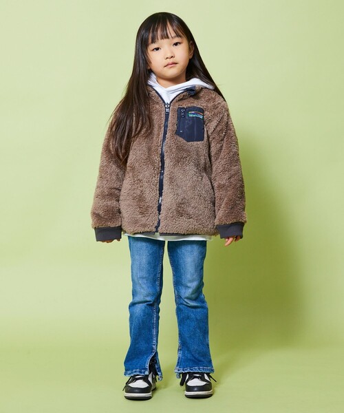 FREAK'S STORE（フリークスストア）の「限定展開 KIDS 2WAY フリース リバーシブルブルゾン / キッズ / 子供服（ブルゾン・キッズ・ベージュ/オリーブ/ブラック・120/130/150/140/110）」の2枚目の写真