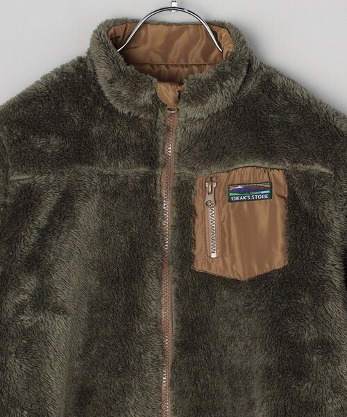 FREAK'S STORE（フリークスストア）の「限定展開 KIDS 2WAY フリース リバーシブルブルゾン / キッズ / 子供服（ブルゾン・キッズ・ベージュ/オリーブ/ブラック・120/130/150/140/110）」の6枚目の写真