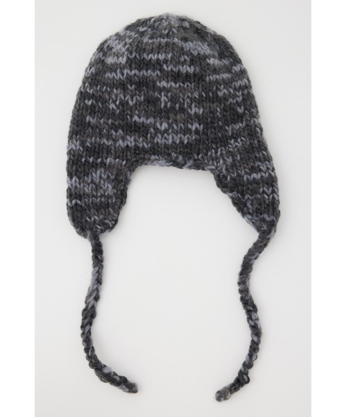 LAGUA GEM（ラグアジェム）の「KNIT イヤーワッチ（ニットキャップ/ビーニー・レディース・オレンジ/グレー・FREE）」の5枚目の写真