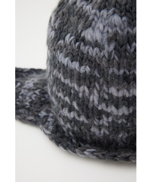 LAGUA GEM（ラグアジェム）の「KNIT イヤーワッチ（ニットキャップ/ビーニー・レディース・オレンジ/グレー・FREE）」の6枚目の写真