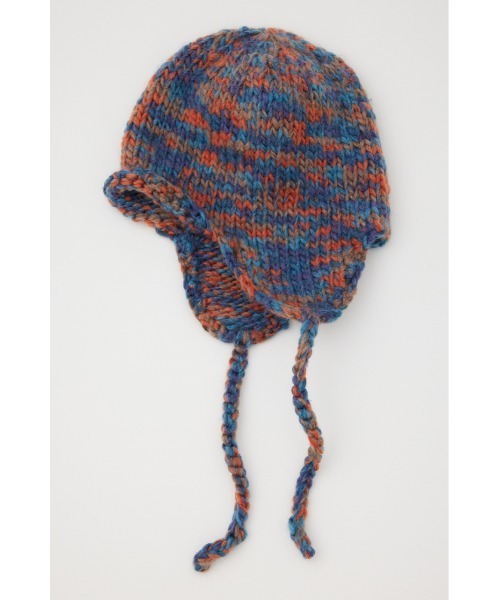 LAGUA GEM（ラグアジェム）の「KNIT イヤーワッチ（ニットキャップ/ビーニー・レディース・オレンジ/グレー・FREE）」の7枚目の写真