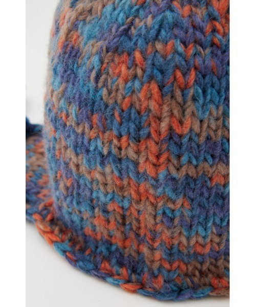 LAGUA GEM（ラグアジェム）の「KNIT イヤーワッチ（ニットキャップ/ビーニー・レディース・オレンジ/グレー・FREE）」の11枚目の写真