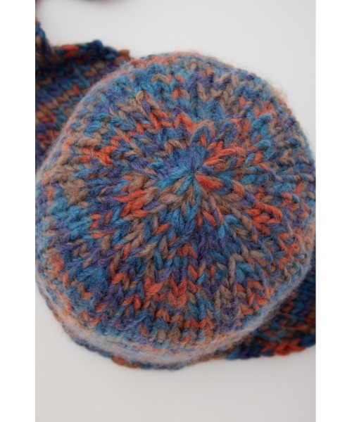 LAGUA GEM（ラグアジェム）の「KNIT イヤーワッチ（ニットキャップ/ビーニー・レディース・オレンジ/グレー・FREE）」の12枚目の写真