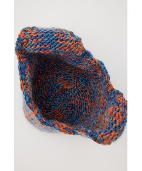 LAGUA GEM（ラグアジェム）の「KNIT イヤーワッチ（ニットキャップ/ビーニー・レディース・オレンジ/グレー・FREE）」の13枚目の写真