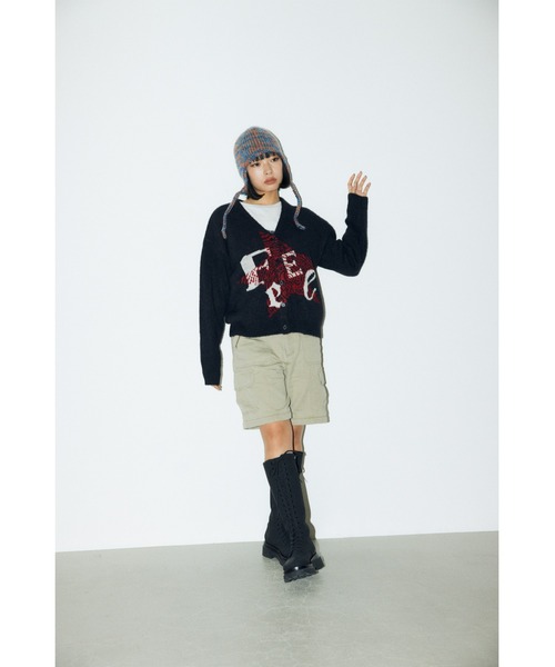 LAGUA GEM（ラグアジェム）の「KNIT イヤーワッチ（ニットキャップ/ビーニー・レディース・オレンジ/グレー・FREE）」の16枚目の写真