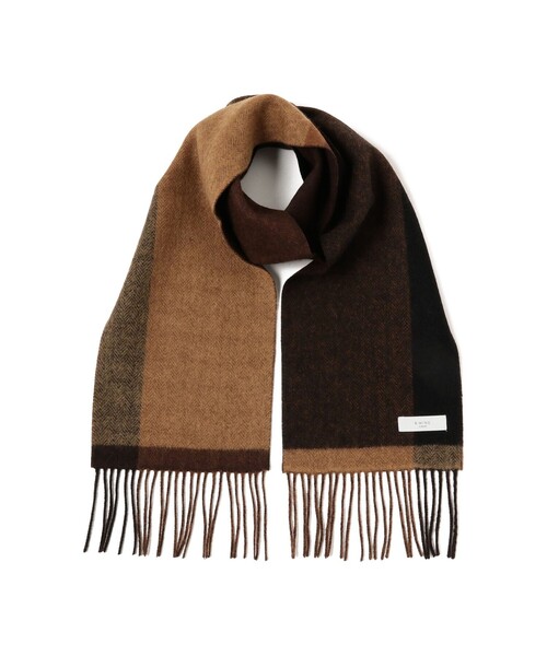 B:MING by BEAMS（ビーミングバイビームス）の「B:MING by BEAMS / パネル リバーシブル マフラー（マフラー・メンズ・ネイビー/ブラウン/ブラック・ONE SIZE）」の2枚目の写真