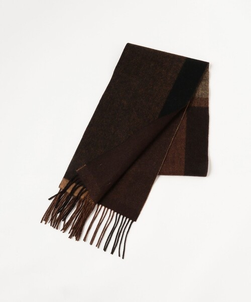 B:MING by BEAMS（ビーミングバイビームス）の「B:MING by BEAMS / パネル リバーシブル マフラー（マフラー・メンズ・ネイビー/ブラウン/ブラック・ONE SIZE）」の5枚目の写真