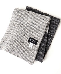 【ROBERT MACKIE/ロバート・マッキー】2トーン リブニットマフラー