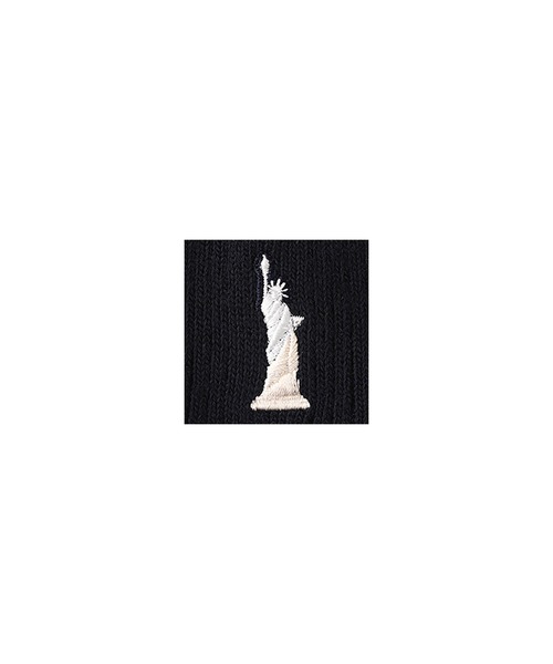 EASTBOY(イーストボーイ)の「ソックス 両面刺繍 10cm【パール女神】(ハーフパール女神) スクール 靴下 中学生 高校生(ソックス/靴下・キッズ・ネイビー・F)」の3枚目の写真