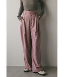 ハイウエスト2タックワイドパンツ