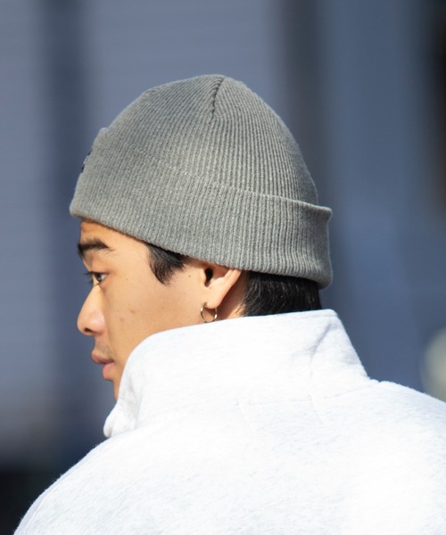 schott（ショット）の「【SCHOTT】ワンポイントロゴニットワッチ SC035（ニットキャップ/ビーニー・メンズ・グレー/ワイン/ブラック/ベージュ・FREE）」の12枚目の写真
