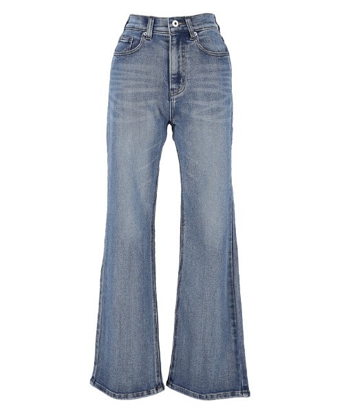 coca(coca)(コカ)の「しゃがめるストレッチフレアデニム(デニムパンツ・レディース・ブルー・S/M/L)」の9枚目の写真