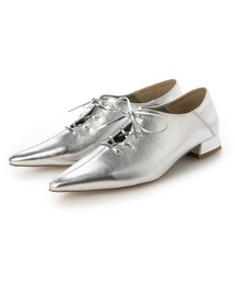 一部WEB限定カラー【EVOL】ソフトポインテッドレースアップパンプス IW5346