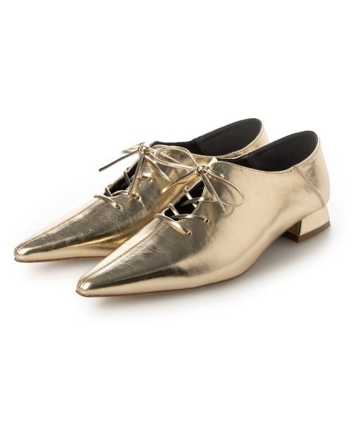 EVOL（イーボル）の「一部WEB限定カラー【EVOL】ソフトポインテッドレースアップパンプス IW5346（パンプス・レディース・シルバー/ゴールド/アイボリー/ブラック・22.5cm/24.0cm/22.0cm/23.5cm/24.5cm/23.0cm）」の11枚目の写真