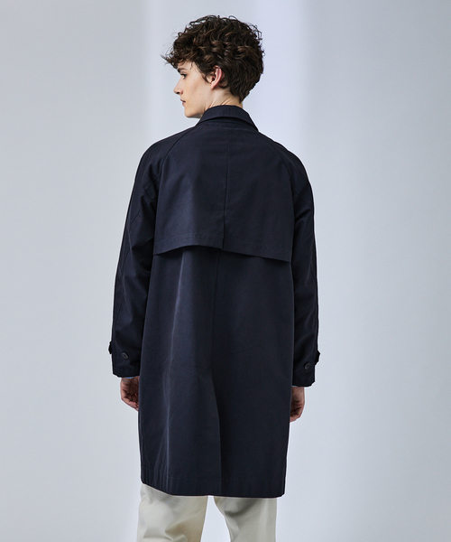 ABAHOUSE（アバハウス）の「【玉虫ツイル】ステンカラーコート / スプリングコート（ステンカラーコート・メンズ・ベージュ/ネイビー/カーキ・46/48）」の7枚目の写真