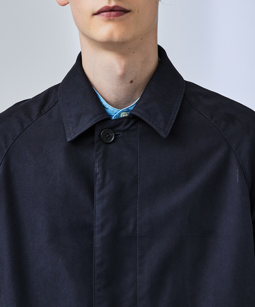 ABAHOUSE（アバハウス）の「【玉虫ツイル】ステンカラーコート / スプリングコート（ステンカラーコート・メンズ・ベージュ/ネイビー/カーキ・46/48）」の8枚目の写真