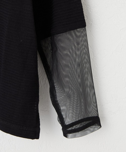 CIAOPANIC TYPY（チャオパニックティピー）の「【KIDS】袖切り替えシアーカットソー（Tシャツ/カットソー・キッズ・サックスブルー/アイボリー/ブラック/オレンジ/ホワイト/ブラック系その他・SMALL/MEDIUM/LARGE/X-LARGE/XX-LARGE）」の19枚目の写真