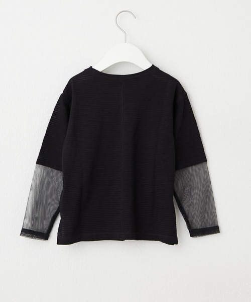 CIAOPANIC TYPY（チャオパニックティピー）の「【KIDS】袖切り替えシアーカットソー（Tシャツ/カットソー・キッズ・サックスブルー/アイボリー/ブラック/オレンジ/ホワイト/ブラック系その他・SMALL/MEDIUM/LARGE/X-LARGE/XX-LARGE）」の17枚目の写真