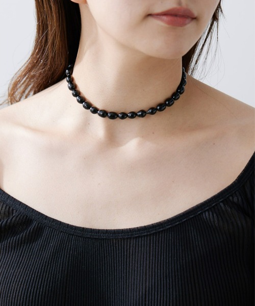 GALLARDAGALANTE（ガリャルダガランテ）の「【Hoaw.】パールチョーカーネックレス（ネックレス・レディース・ホワイト/ブラック・ONE SIZE）」の19枚目の写真