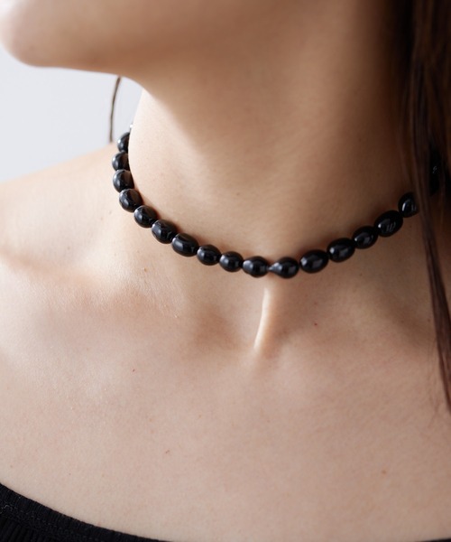 GALLARDAGALANTE（ガリャルダガランテ）の「【Hoaw.】パールチョーカーネックレス（ネックレス・レディース・ホワイト/ブラック・ONE SIZE）」の3枚目の写真