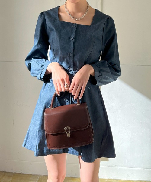 Jewelobe(ジュエローブ)の「2wayボクシーミニバッグ(ハンドバッグ・レディース・ブラウン/ブラック/ブラウン系その他/ベージュ・FREE)」の10枚目の写真