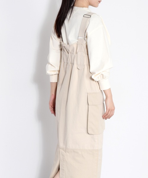 cepo（セポ）の「ミリタリージャンパースカート（ジャンパースカート・レディース・カーキ/オフホワイト・M）」の18枚目の写真