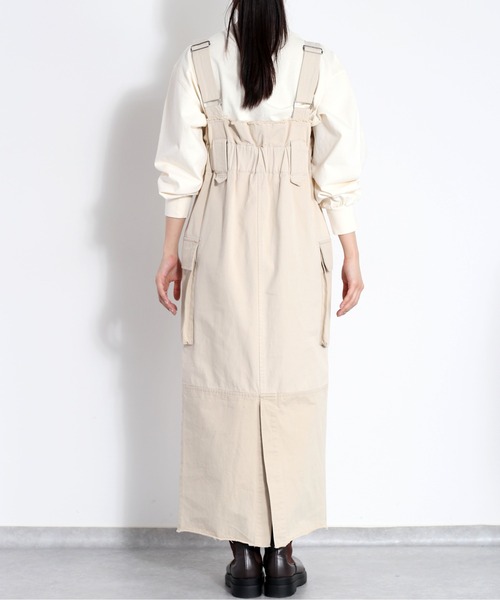 cepo（セポ）の「ミリタリージャンパースカート（ジャンパースカート・レディース・カーキ/オフホワイト・M）」の12枚目の写真