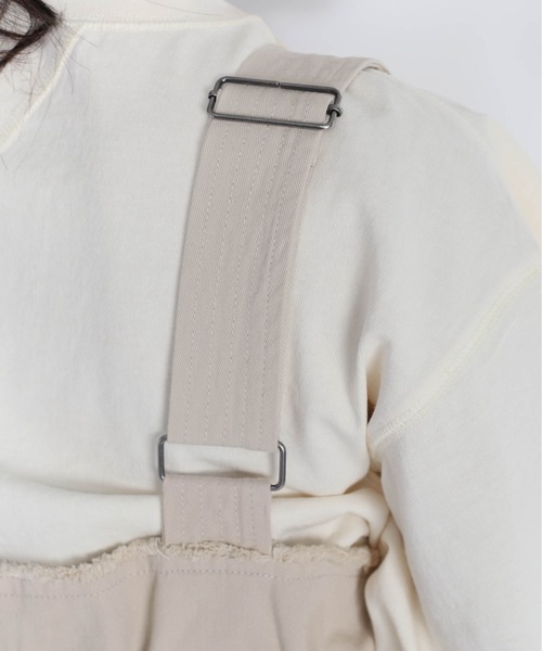 cepo（セポ）の「ミリタリージャンパースカート（ジャンパースカート・レディース・カーキ/オフホワイト・M）」の5枚目の写真