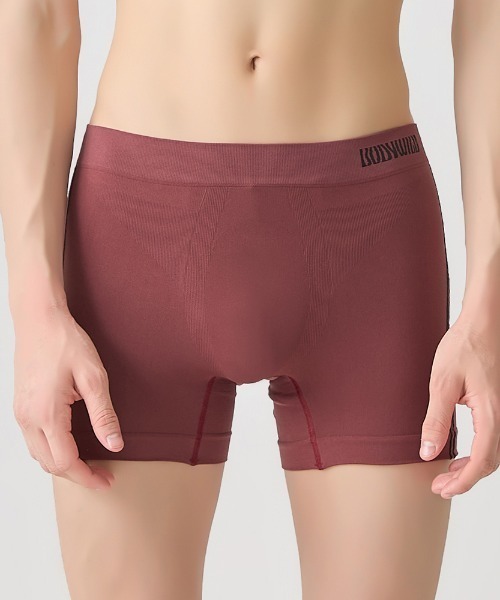 BODY WILD(ボディーワイルド)の「BODY WILD/ボディワイルド セミロングボクサーパンツ e-BOXER サイドライン柄(ボクサーパンツ・メンズ・ブラック/イエロー/ブルーグリーン/ライトグレー/レッド系その他/ダークブルー・X-LARGE/MEDIUM/LARGE)」の13枚目の写真