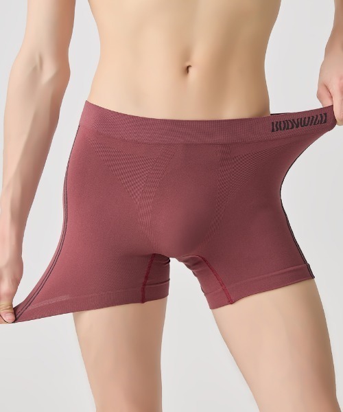 BODY WILD(ボディーワイルド)の「BODY WILD/ボディワイルド セミロングボクサーパンツ e-BOXER サイドライン柄(ボクサーパンツ・メンズ・ブラック/イエロー/ブルーグリーン/ライトグレー/レッド系その他/ダークブルー・X-LARGE/MEDIUM/LARGE)」の18枚目の写真