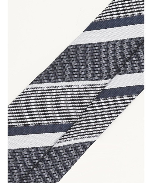 スーティスト シルク ストライプ柄 フレスコタイ 8.0cm幅（ネクタイ）｜SUITIST（スーティスト）