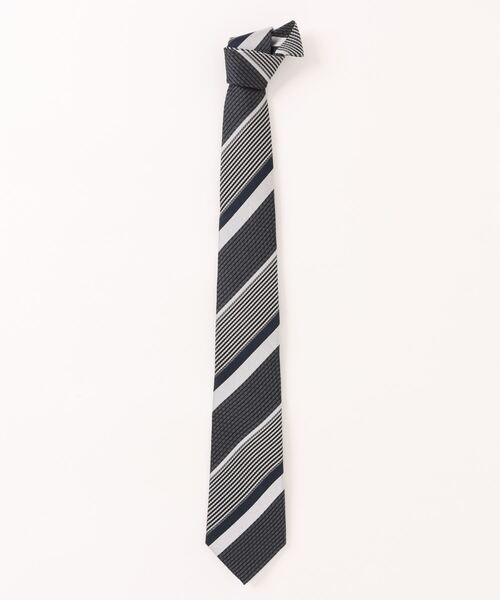 スーティスト シルク ストライプ柄 フレスコタイ 8.0cm幅（ネクタイ）｜SUITIST（スーティスト）