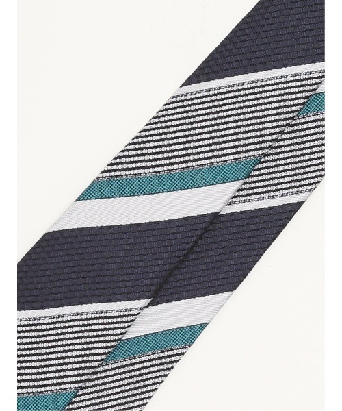 スーティスト シルク ストライプ柄 フレスコタイ 8.0cm幅（ネクタイ）｜SUITIST（スーティスト）