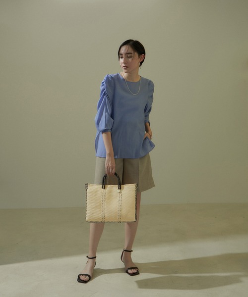 Letra(レトラ)の「【Letra for SALON】別注FLOR SHORT STYLE S(かごバッグ・レディース・ブラック/キナリ・FREE)」の10枚目の写真