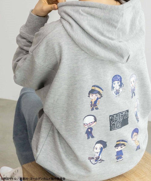 Mac-House（マックハウス）の「TVアニメ『ゴールデンカムイ』 プルパーカー（パーカー・メンズ・グレー・XL/L/M）」の16枚目の写真