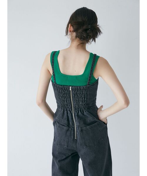 MURUA（ムルーア）の「デザインデニムロンパース（つなぎ/オールインワン・レディース・ブラック/インディゴブルー/ブルー・1/2）」の20枚目の写真