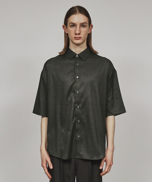 tk.TAKEO KIKUCHI（ティーケータケオキクチ）の「◆ジョーゼット柄半袖シャツ（シャツ/ブラウス・メンズ・ブラック系1/ライトグレー系1/グレー系2/ブルー系7/ブルー系その他4・03/01/02）」の7枚目の写真