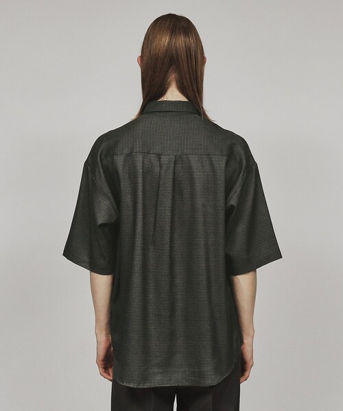 tk.TAKEO KIKUCHI（ティーケータケオキクチ）の「◆ジョーゼット柄半袖シャツ（シャツ/ブラウス・メンズ・ブラック系1/ライトグレー系1/グレー系2/ブルー系7/ブルー系その他4・03/01/02）」の9枚目の写真