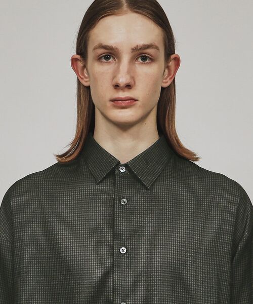 tk.TAKEO KIKUCHI（ティーケータケオキクチ）の「◆ジョーゼット柄半袖シャツ（シャツ/ブラウス・メンズ・ブラック系1/ライトグレー系1/グレー系2/ブルー系7/ブルー系その他4・03/01/02）」の10枚目の写真