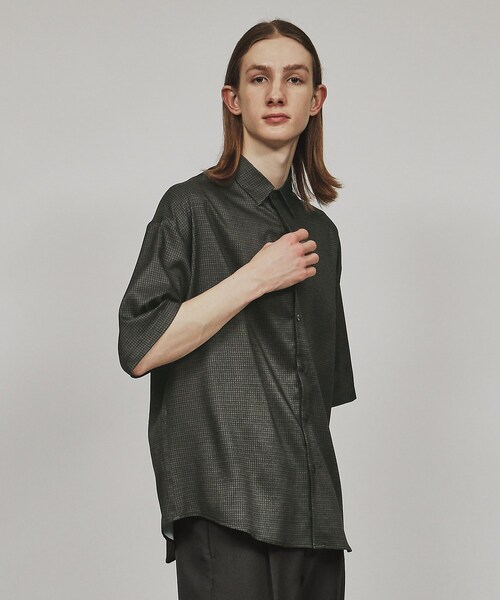 tk.TAKEO KIKUCHI（ティーケータケオキクチ）の「◆ジョーゼット柄半袖シャツ（シャツ/ブラウス・メンズ・ブラック系1/ライトグレー系1/グレー系2/ブルー系7/ブルー系その他4・03/01/02）」の17枚目の写真