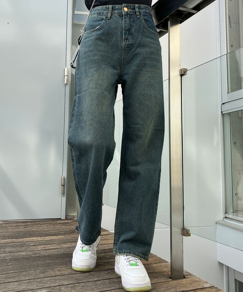 GLAMOROUS JANE（グラマラスジェーン）の「デザインポケットデニムストレートパンツ（デニムパンツ・レディース・ブルー・S/M/L）」の5枚目の写真