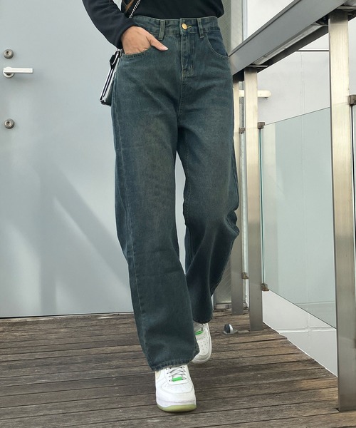 GLAMOROUS JANE（グラマラスジェーン）の「デザインポケットデニムストレートパンツ（デニムパンツ・レディース・ブルー・S/M/L）」の11枚目の写真