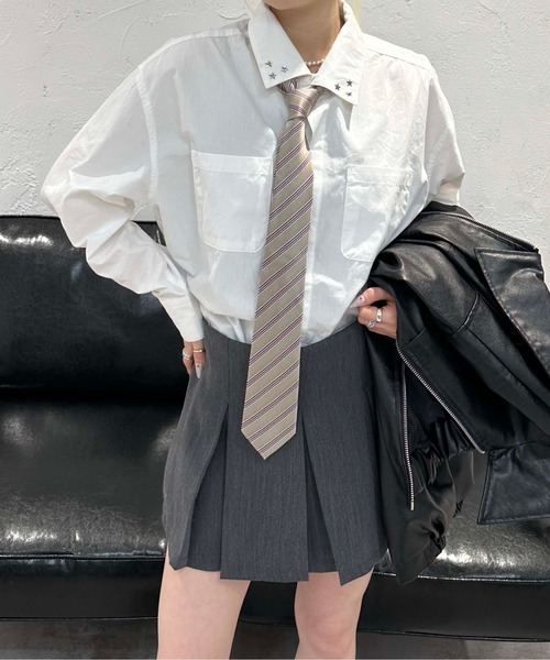 sedacle（セダクル）の「オーバーシルエットアソートシャツ（シャツ/ブラウス・メンズ・ネイビー/ブラック/オフホワイト/ブルー・SMALL/LARGE/MEDIUM）」の6枚目の写真