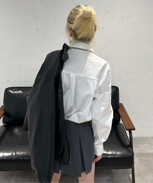 sedacle（セダクル）の「オーバーシルエットアソートシャツ（シャツ/ブラウス・メンズ・ネイビー/ブラック/オフホワイト/ブルー・SMALL/LARGE/MEDIUM）」の7枚目の写真