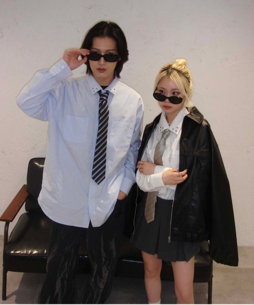 sedacle（セダクル）の「オーバーシルエットアソートシャツ（シャツ/ブラウス・メンズ・ネイビー/ブラック/オフホワイト/ブルー・SMALL/LARGE/MEDIUM）」の12枚目の写真