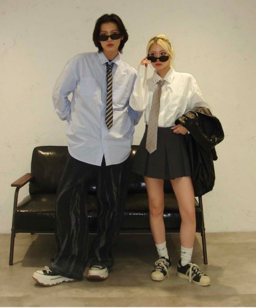 sedacle（セダクル）の「オーバーシルエットアソートシャツ（シャツ/ブラウス・メンズ・ネイビー/ブラック/オフホワイト/ブルー・SMALL/LARGE/MEDIUM）」の13枚目の写真