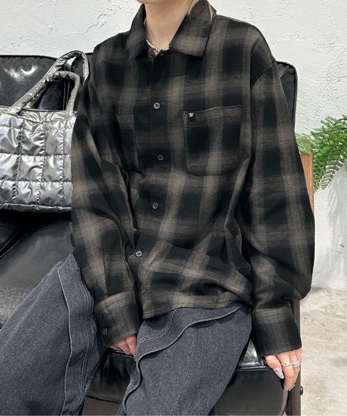 sedacle（セダクル）の「オーバーシルエットアソートシャツ（シャツ/ブラウス・メンズ・ネイビー/ブラック/オフホワイト/ブルー・SMALL/LARGE/MEDIUM）」の15枚目の写真