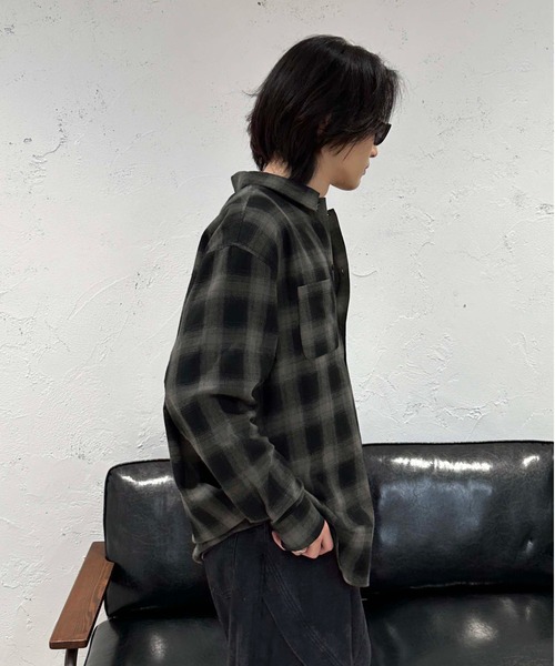 sedacle（セダクル）の「オーバーシルエットアソートシャツ（シャツ/ブラウス・メンズ・ネイビー/ブラック/オフホワイト/ブルー・SMALL/LARGE/MEDIUM）」の21枚目の写真