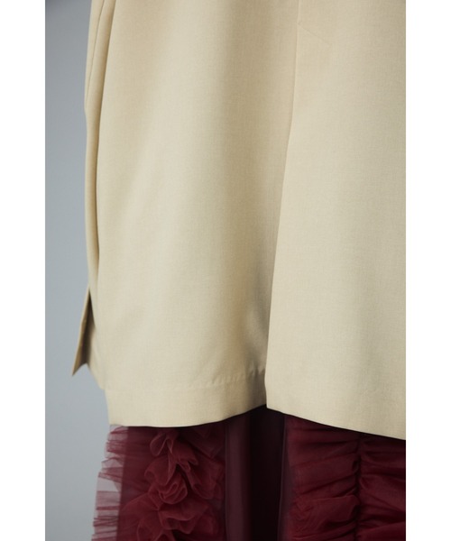 HeRIN.CYE（ヘリンドットサイ）の「slit sleeve jacket　スリットスリーブジャケット（テーラードジャケット・レディース・ベージュ/ブルー/ブラック・FREE）」の20枚目の写真